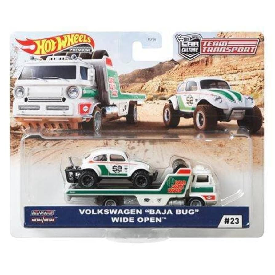 Amazon.com: Hot Wheels Volkswagen Team Transport Baja Bug